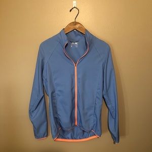 Adidas Blue and Orange Zip Up